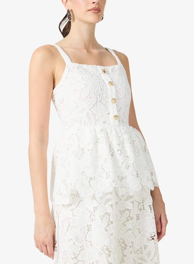 Ella Limited Edition  Lace A-line Layered Dress for Women | Best Price UAE